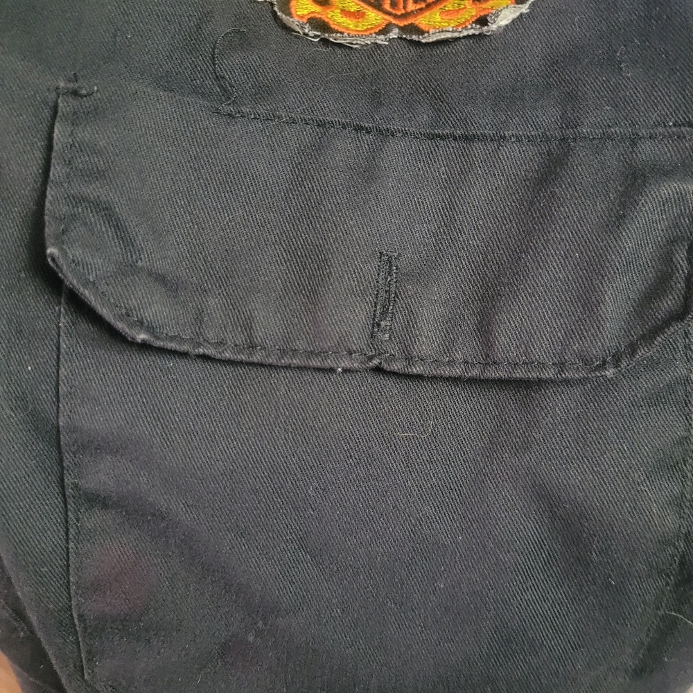 Dickies botton down shirt with Harley patch - Picture 5 of 7